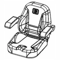 Gravely ZTHD Seat OEM #05007300