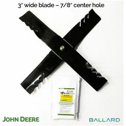 Ballard X-Blade Adapter Kit 3" W X 15/16" Center Hole 3-PK (1 Mower) #XBJD-1